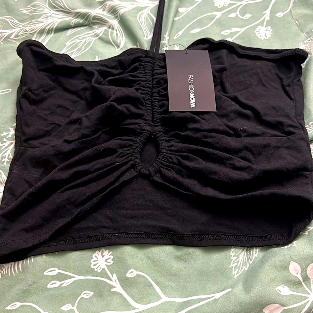 Fashion Nova Black crop top